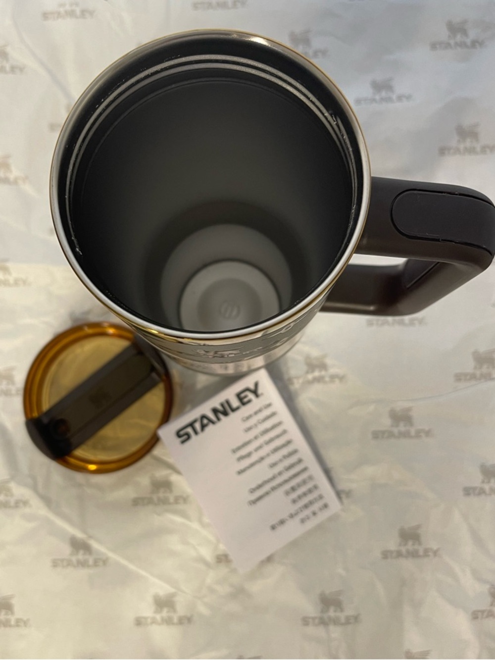 Stanley 40oz Brown 40oz Tumbler with Gold Accents - Picture 3 of 5
